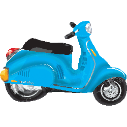 Μπαλόνι Foil 41" Vespa Γαλάζια