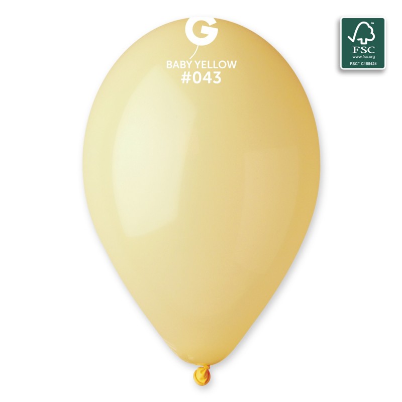 Μπαλόνι Latex Baby Yellow (Gemar #043)