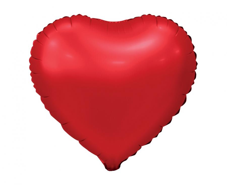 Μπαλόνι Foil 18" Καρδιά Κόκκινη Ματ