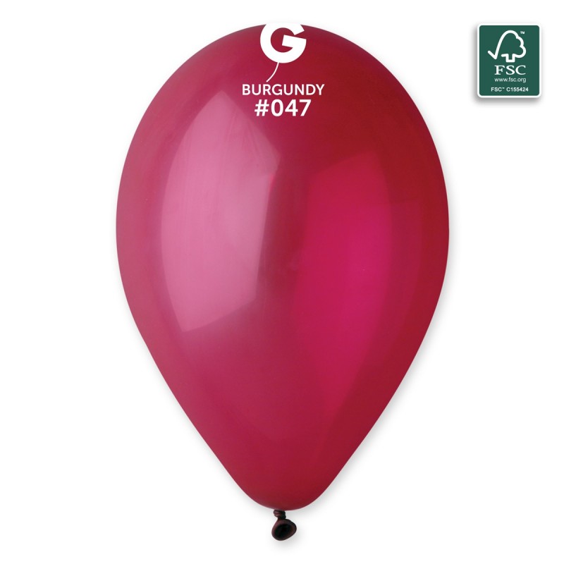 Μπαλόνι Latex Μπορντό/Burgundy (Gemar #047)