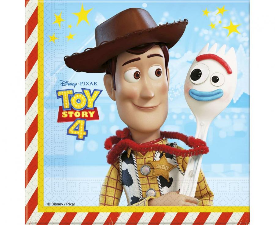 Χαρτοπετσέτες Toy Story 4, 33x33 εκ (20 τεμ)