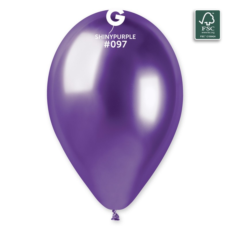 Μπαλόνι Latex Μεταλλικό Μωβ (Gemar #097)