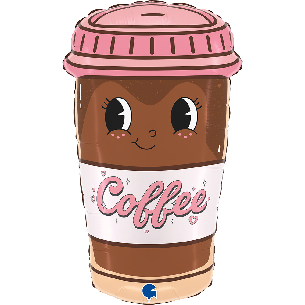 Μπαλόνι Foil 61εκ. Ποτήρι Καφέ
