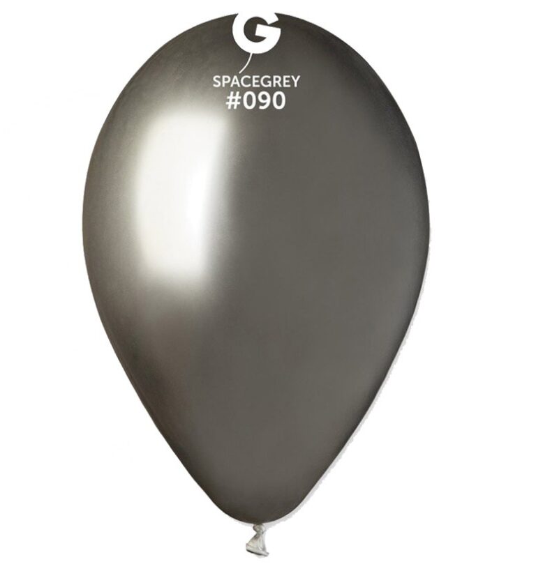 Μπαλόνι Latex Μαύρο Μεταλλικό (Gemar #090)