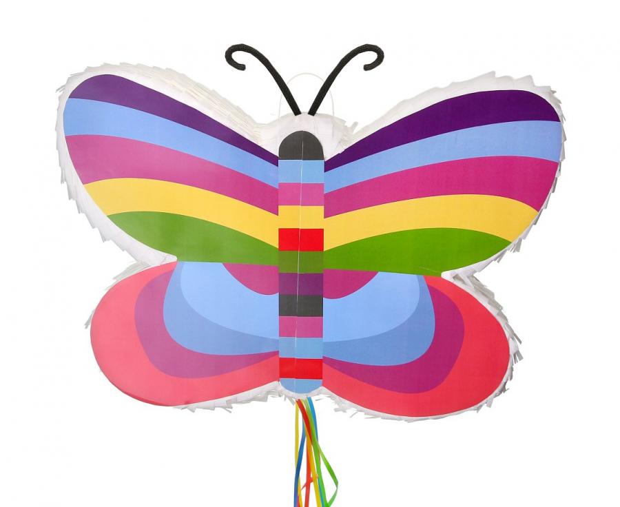 Πινιάτα Πολύχρωμη Πεταλούδα 45x7x31.5cm