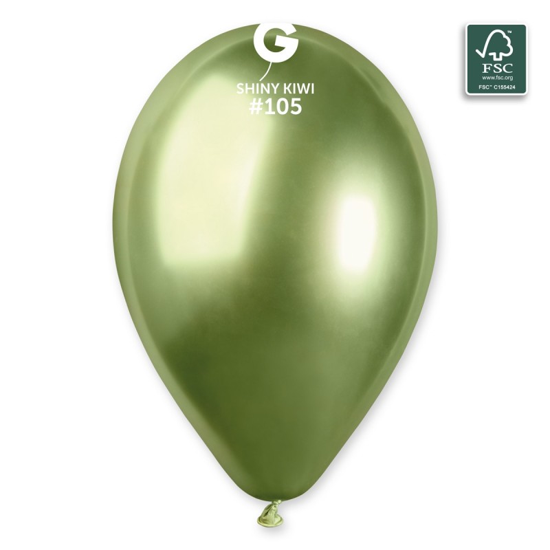 Μπαλόνι Latex Μεταλλικό Λαχανί (Gemar #105)