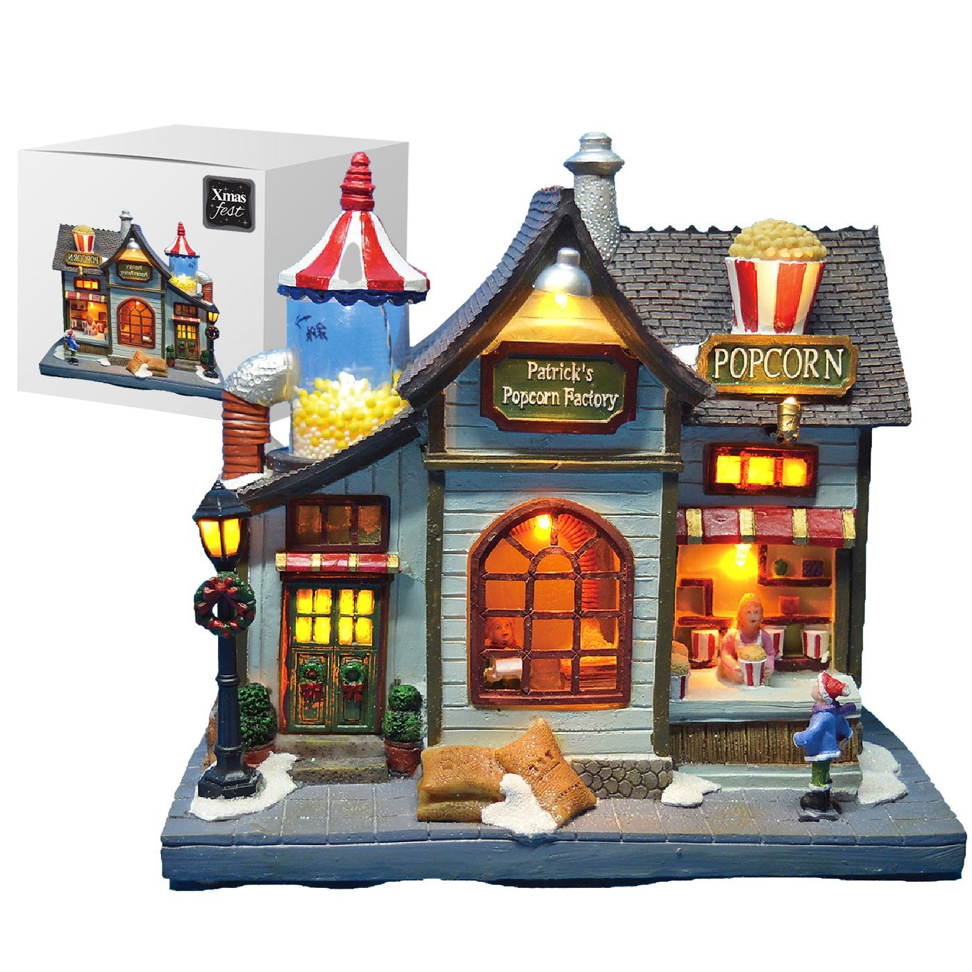 Παράσταση Xmas Εργαστήρι pop Corn 23x22x14cm