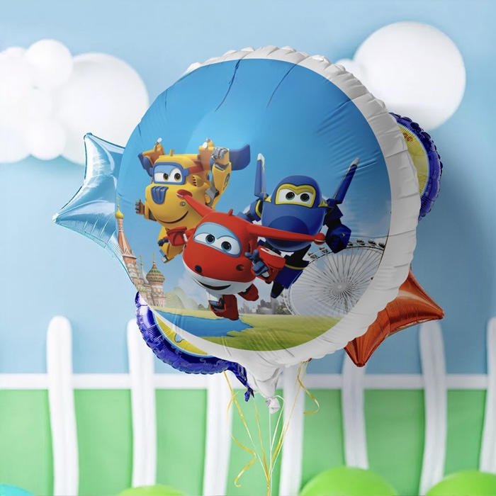 Μπαλόνι Foil 18" Super Wings Στρογγυλό (1 όψη)
