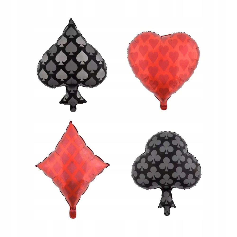 Set 4 Τεμαχίων Μπαλονιών Foil 45εκ. Σύμβολα Τράπουλας