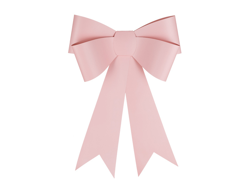 Διακοσμητικός Φιόγκος Ροζ 55x71 εκ.