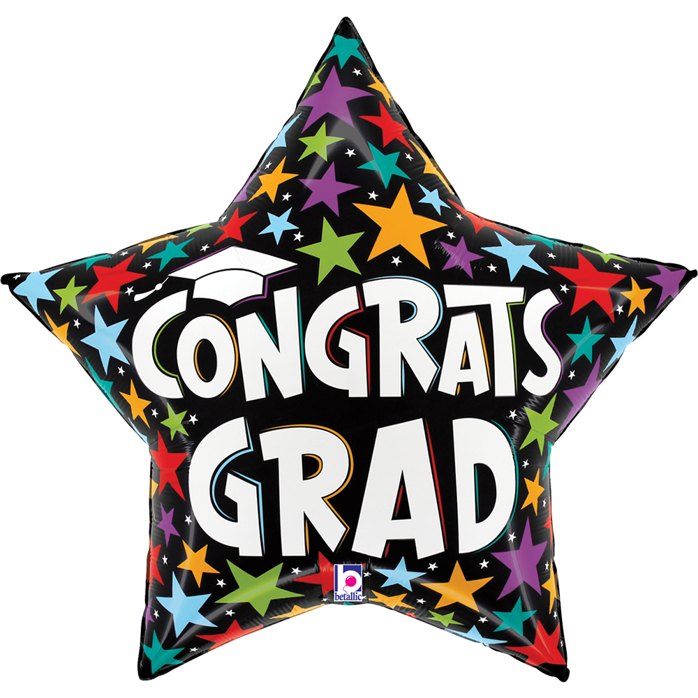Μπαλόνι Foil 28″ Αστέρι Αποφοίτησης Congrats Grad