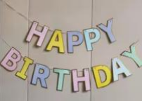 Χάρτινη Γιρλάντα Happy Birthday Παστέλ (Γράμμα-Γράμμα)